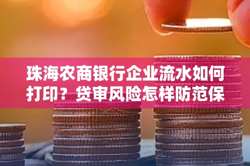 珠海农商银行企业流水如何打印？贷审风险怎样防范保高额度？