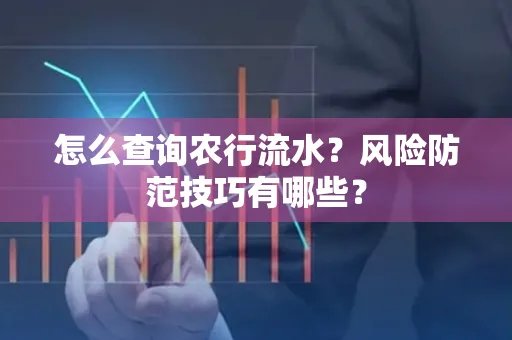 怎么查询农行流水？风险防范技巧有哪些？