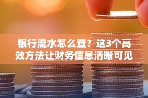 银行流水怎么查？这3个高效方法让财务信息清晰可见